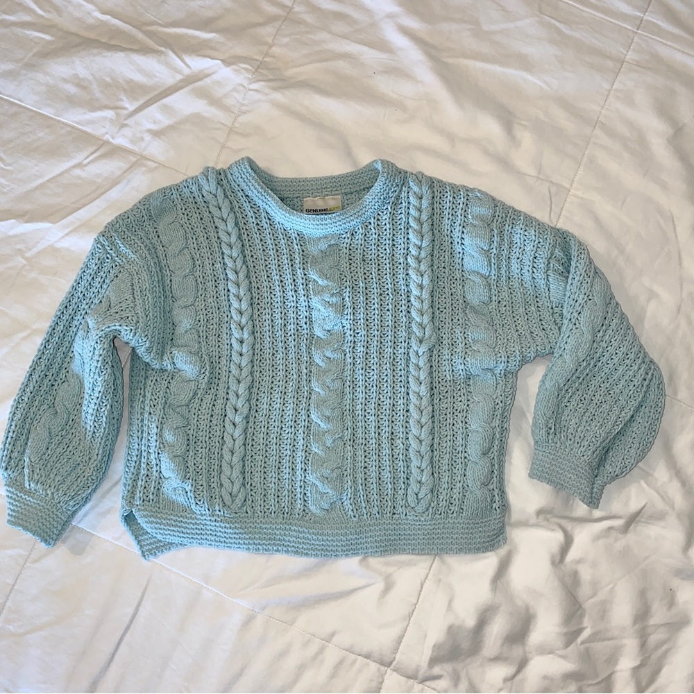 Genuine Kids Mint color knit girls sweater